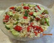 Salade de boulgour, thon et légumes