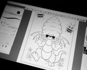 Mon premier livre à colorier : Une histoire de dragons.
