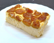 Cheesecake sans pâte aux mirabelles (sans gluten) - Recette en vidéo