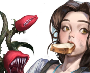 Character Design - La plante gourmande