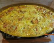 Gratin de pommes de terre, courgettes et tomates