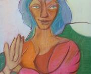 Peintures au fil du temps - Elle en Lionne - 2002
