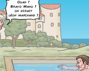 Macron, champion de natation !