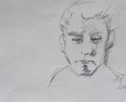 Dessins d'après les screen test d'Andy Warhol shot between 1963 and 1966 -4 - Dennis hopper - 2018