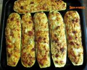 Courgettes farcies au chorizo et mozzarella