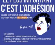 Le plus important c'est l'adhésion