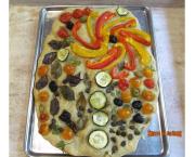 Focaccia ou fougasse ornementée