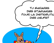 Stagiaire lapin de Pâques