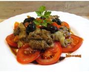 Salade de poivrons et aubergines marinés