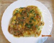 Escalopes de porc aux oignons et fromage