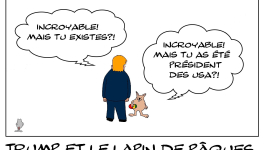Trump et le lapin de Pâques