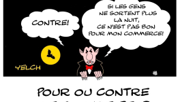 Pour ou contre le couvre-feu?