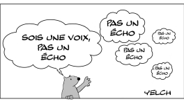 l'écho de la voix et la voix de l'écho