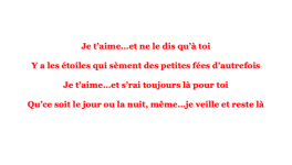 Je t'aime (pour album 2025)