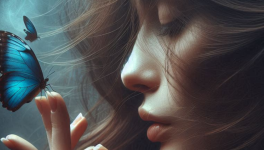 Un baiser papillon ...