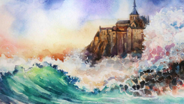 Stage d’aquarelle "L'abbaye du Mont-Saint-Michel" 
