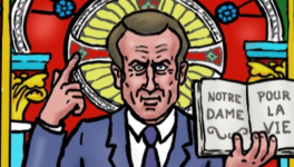        Macron le sauveur de Notre-Dame