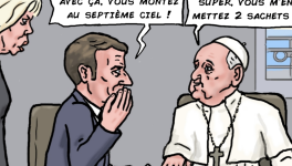 l'entretien du Président Macron avec le Pape François