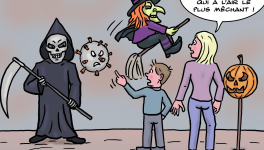 Le Covid-19 le jour d'Halloween
