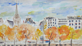 Paris, les quais à l'automne