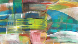 La coupe rose - peinture au fil du temps - 2017