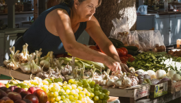 C'est bien d'aller dans un petit marché...