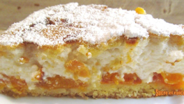 Gâteau soufflé au fromage blanc et aux abricots 