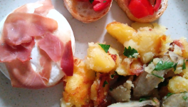 Tomino, patate e carciofi di Sant Erasmo