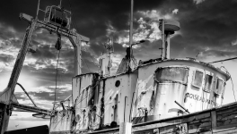 La retraite en plein air du chalutier