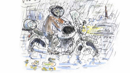 surpris par la pluie 