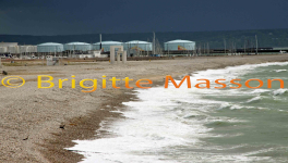 Le joueur de biniou sur la plage du Havre