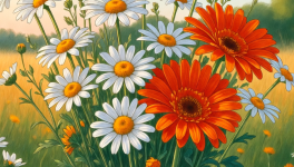 Un beau bouquet de fleur en partage