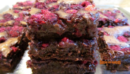 Brownie chocolat-framboises