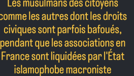 Dissolution d'association de défense des droits civiques musulmans par la macronie