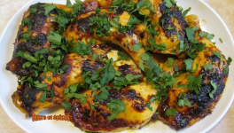 Cuisses de poulet au paprika, cuites au four