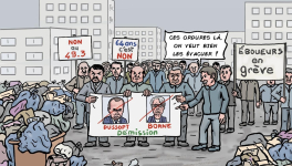 Réforme des retraites - éboueurs en grève