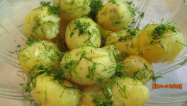 Pommes de terre nouvelles au beurre et à l'aneth