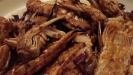 Canocchie all'aceto balsamico