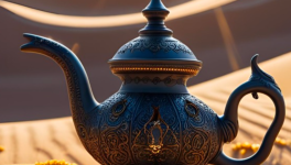 Une lampe en plein désert