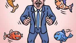 Macron et son poisson d'avril