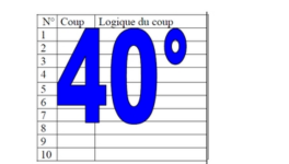 40° diagosudoku, avec la solution du trente-neuvième