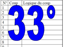 33° diagosudoku, avec la solution du trente-deuxième