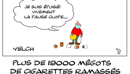 Pêche aux mégots