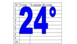 24° diagosudoku, avec la solution du vingt-troisième 