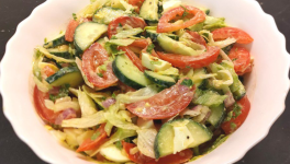 Salade de légumes aux oeufs - Recette en vidéo 