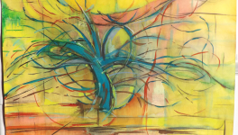 Autour des arbres peints par des artistes-peintres - d'après Piet Mondrian.