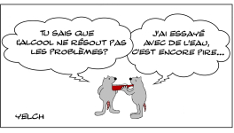 Le rat qui essayait de résoudre ses problèmes dans l'alcool