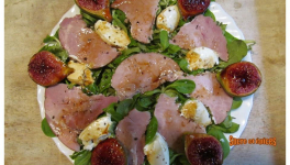 Salade aux figues rôties au vinaigre balsamique