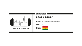 ASAFO BESOE - C.K. Mann & his Carousel 7