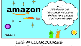 Les milliardaires dans l'espace font de la pub